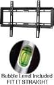 Lorenzo Porsche Carbon Black Universal Easy Installation Ultra Slim Flat Panel LCD LED TV Plasma TV Wall Mount Bracket up to 37" Samsung Sony Panasonic LG