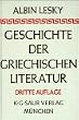 Geschichte der griechischen Literatur