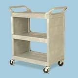 Utility Cart with Enclosed End Panels, 300 lb capacacity. 18 x 31 x 37 1/2, EA
