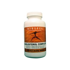 Cholesterol Complete: Cholesterol, Triglycerides and Homocysteine Control: When Diet and Exercise Are Not Enough to Control High Cholesterol: Reduce Your Risk with Biospecs Cholesterol Complete!