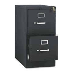 2 Drawer File Cabinet - Black