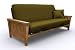Rustico Salsa Metal Wood Futon Frame - Full