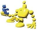 Stikfas Redeco Action Figure Kit Yellow Robot with Bear