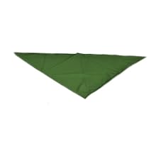 San Jamar H500 Poly Cotton Blend Neckerchief, 33" Length, Green