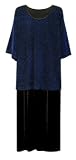 Get $20.00 Off on All Orders Over $80.00. 2-piece set - Glitzy Top with Travel Knit Dress. PLUS_SIZES and EXTENDED_SIZES. From 2X to 5X. Colors: Royal.