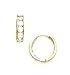 Jewelry : 14k Yellow 2.5 mm Round CZ Hinged Earrings