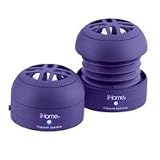 Low Price iHome iHM77 Rechargeable Mini Speakers for iPod Purple
