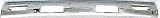 86-92 NISSAN PICKUP FRONT BUMPER CHROME TRUCK, Chrome, Without Top Pad Holes (1986 86 1987 87 1988 88 1989 89 1990 90 1991 91 1992 92) 759 6202209G26