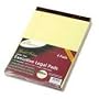 Ampad 20-030 Gold Fibre 16# Watermarked Canary Wide Rule 50-Sheet Pads, 8-1/2x14, Dozen