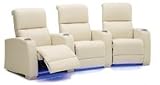 Strategy Home Theater 3 Seat Row Leather Recliners from Palliser