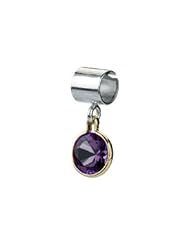 Kera Sterling Silver 14K Gold June Birthstone Bead