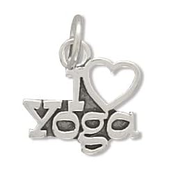 I Love Yoga Charm