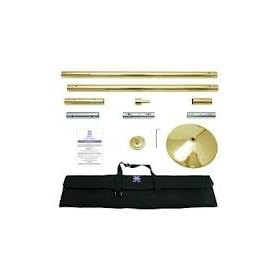 X Pole XPert 50mm Titanium - Static And Spinning - Professional Pole Dancing Kit