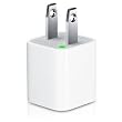 White USB Cable Power Adapter (Wall Charger Adaptor with fixed blades) for Apple iPod, iPhone, iPhone 3G, iPhone 4,Touch, Shuffle, Nano, Classic