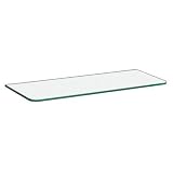 UPC 873214000094 product image for 31-1/2 in. x 10 in. x 12 in. x 5/16 in. Convex Glass Line Shelf in Clear | upcitemdb.com