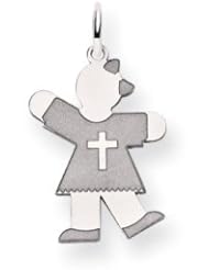 Genuine IceCarats Designer Jewelry Gift 14K White Gold Kid Charm