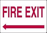 FIRE EXIT (ARROW LEFT) 10