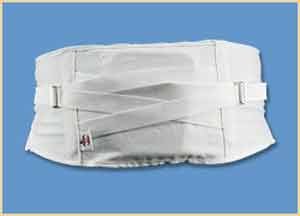 Cotton White Twill Sacroilliac Belt-3XLarge