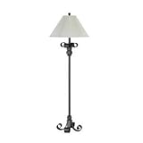 Cal Lighting - BO-896ADFL : 150W 3 way hand forged wrought iron floor lamp