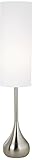 Possini Euro Brushed Steel Moderne Droplet Floor Lamp