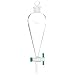 Chemglass CG-1742-04 Glass Squibb Style Separatory Funnel, with 4mm PTFE Stopcock, 250mL Capacity