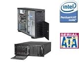 Supermicro Pentium 4 4U/Tower Hot Swap SATA RAID Advanced Server / Intel Pentium 4 3.4GHz with HT Technology, 512MB DDR2, 80GB HD by ANTOnline