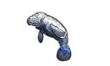 Clearly Charming Manatee Silver and Enamel Pin