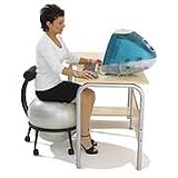 Ergo Ball Chair + Free Exercise Manual for Exercise Ball & Pump by Theragear