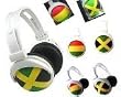 Stylish Headphone Jamaica National Flag