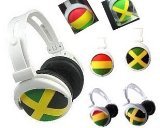 Stylish Headphone Jamaica National Flag