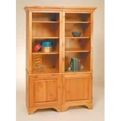 Bookcases Unfinished Pine, Shaker Bookcase Unfinished Pine Kit 66 1 2H by The Renovators Supply