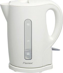 Bestron AWK1717W Bouilloire sans Fil 1,7 L 2200 W Blanc