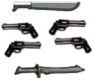 BrickArms BA Toys Custom Set Don't Bring a Knife to a Gun Fight- Wild West