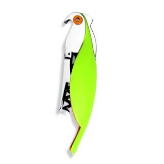 Alessi Parrot - Sommelier Aluminium Corkscrew Green