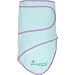 Miracle Blanket In Mint With Purple Trim Miracle Blanket In Mint With Purple Trim