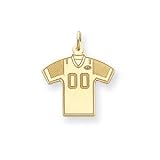 New York Jets 5/8in Jersey - 14k Yellow Gold