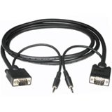 Cables To Go - 43100 - 50ft UXGA+3.5mm Monitor Cable (Black)