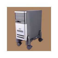 Kantek Mobile CPU Stand - System cabinet tower stand - black