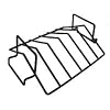 V Rib Rack for Big Green Egg, Primo, Kamado Ceramic Grills