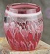 Votive Holder Oval Red
