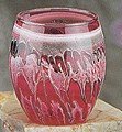 Votive Holder Oval Red
