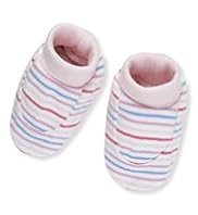 Pure Cotton Striped Booties