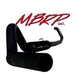 MBRP S6200BLK Black Coated Turbo Back Single Side Exit Exhaust System by Mbrp