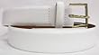 Boca Classics White Leather Belt