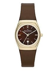 Skagen Klassik Charlotte Three-Hand Leather Watch - Brown Skw2117