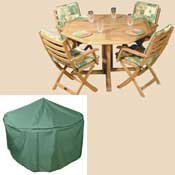 Bosmere C521 84-Inch Round Table & Chairs Cover x 33-Inch High