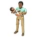 Loving Family Dad and Baby African-American Dolls