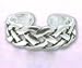 Toe Ring - Sterling Silver Toe Ring Sterling Silver Celtic Knot Basket Weaved