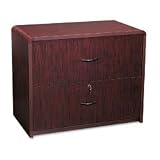 Laurent Series Two-Drawer Lateral File, Mahogany, 36W X 20D X 29H