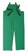 Condor 1FAZ7 Bib Overall, Plain Front, PVC/Poly, Grn, M